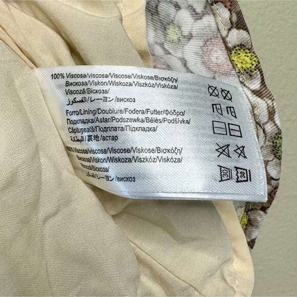 MAYORAL Stella Floral Dress Girls 6 116cm Mauve Ruffled Shoulders Long Sleeve - Picture 7 of 8